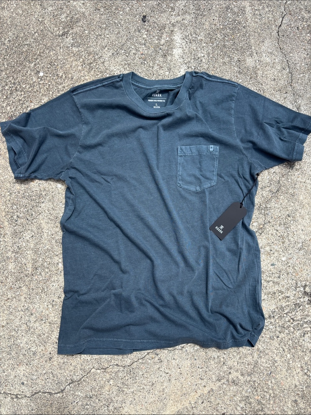 NWT - ROARK Made to Fade Tee - Men’s Large - Washed Orion (Navy Blue)